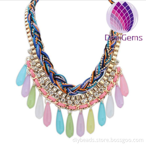 2016 Hot sale! Europe and America fashion national brainded with pendant necklace